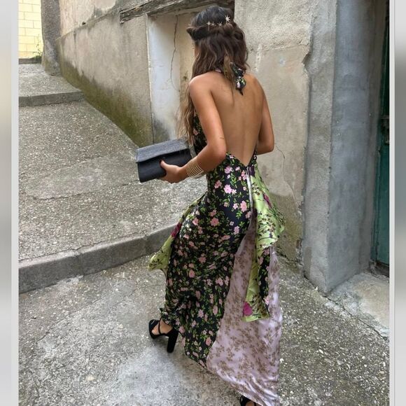 100% SILK PRINTED DRESS LIMITED EDITION NWT ZARA - Picture 1 of 16